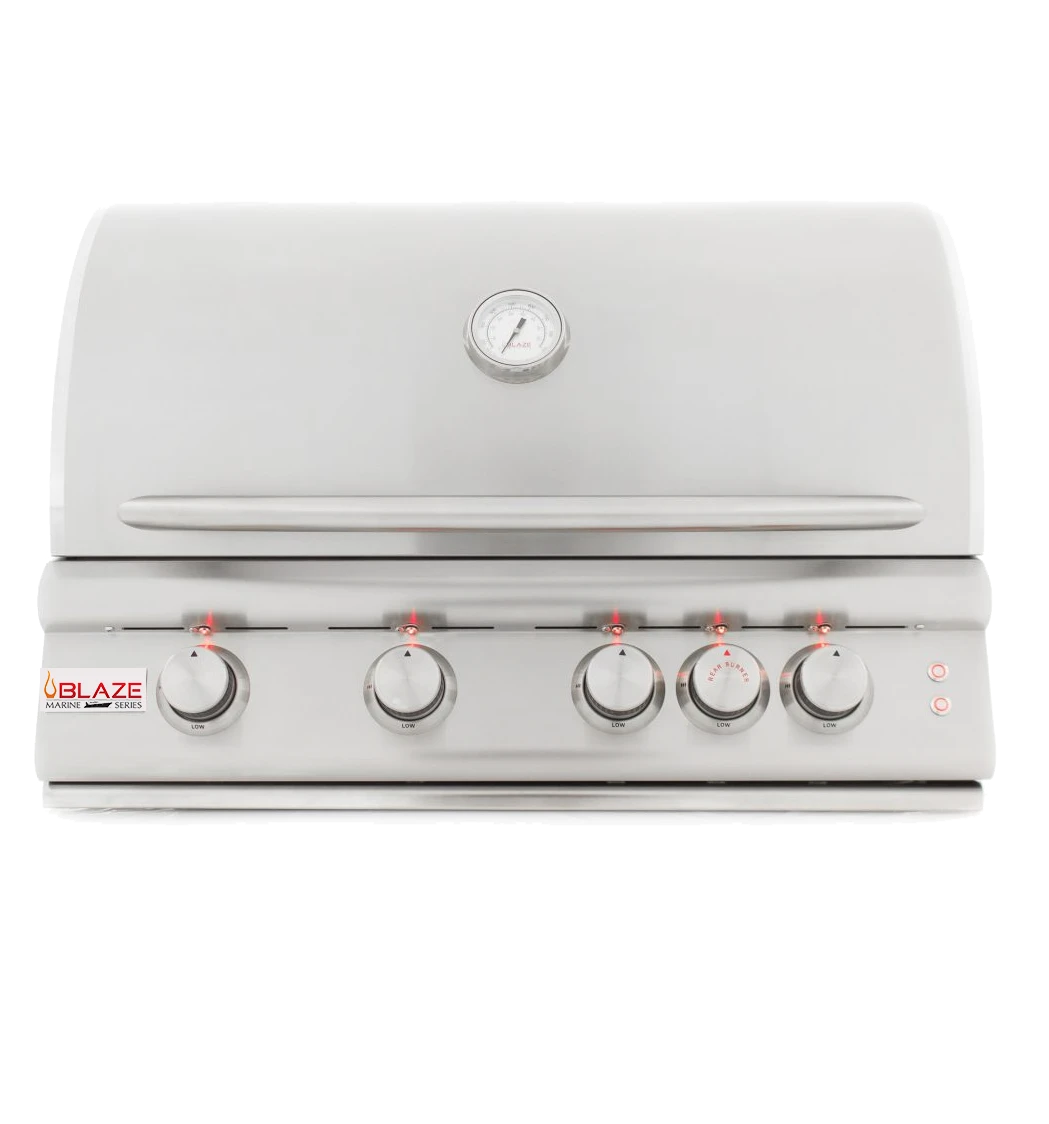 Blaze 4 Burner Built-in Grill Marine Grade - BLZ-4LTE2MG