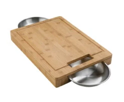 Napoleon PRO Cutting Board With Stainless Steel Bowls - 70012