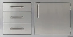 Alfresco 42" Triple Drawer Combo Unit - Single Door - AXE-DDC-42SC