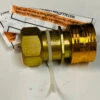 H100-008 Natural Gas 1/2" Brass Quick Connect Coupling
