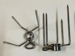 Stainless Steel Heavy Duty Rotisserie Forks For 5/8" Hexagon Rods - 4PF304