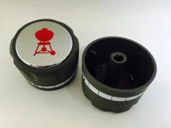 91537 Weber Summit Control Knob Gray 2007 And Newer - Set Of Two