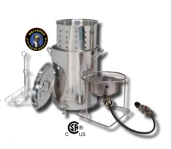 Turkey Fryer Kit | Stainless Steel Pot W Spigot (Drain Valve)