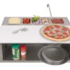 Alfresco Pizza Prep And Garnish Rail - APS-30PPC