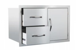 Summerset 36" Built-in 2 Drawer, 1 Door Combo Unit - SSDC2-36 -Outdoor Bbq Store ssdc 98360.1664539306.1500.1500