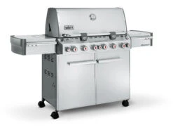 Weber S-670 Stainless Steel Propane Grill, Sear Burner, Rotisserie