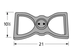 Broilmaster Cast Iron Figure-8 Burner Head | D3, G-3, P3, S3, U3